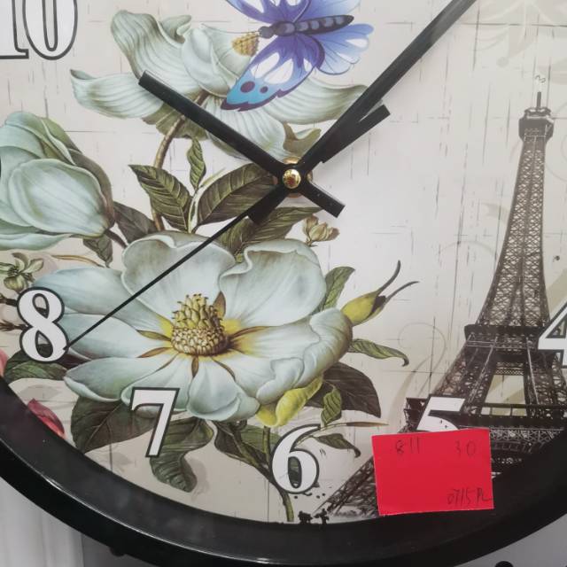 钟表客厅创意时尚家用挂钟免打孔时钟现代简约卧室静音电子石英钟细节图