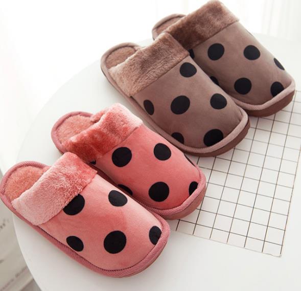 Japanese polo point solid color cotton slippers appearance map