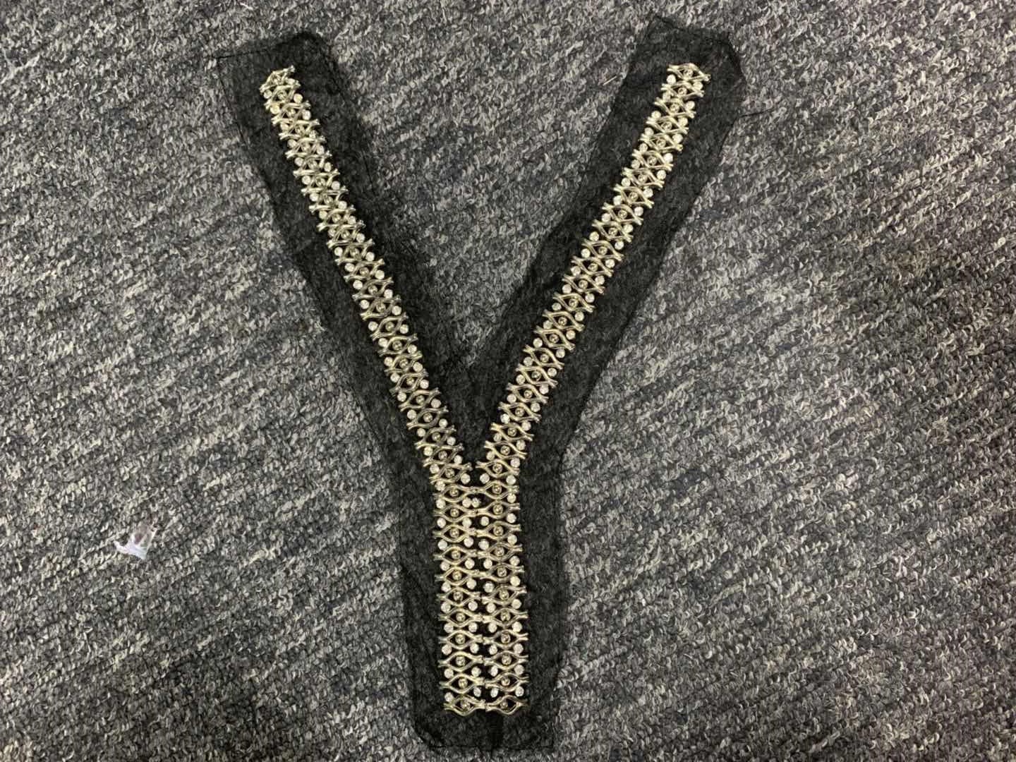 金银色链条珠子花边服装辅料衣帽裤边装饰蕾丝居家窗帘棉花边辅料细节图