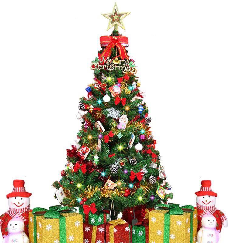 Decorative tree gift package, shopping mall snowflake flake, store, household small Christmas tree, 60cm mini decorative item Specification image