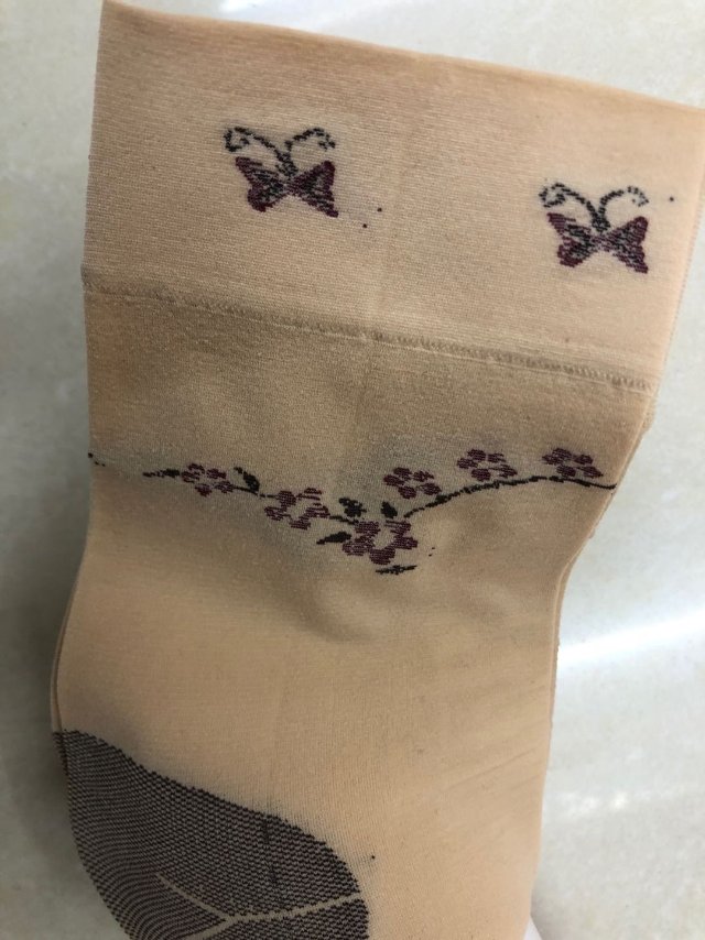 防勾丝超弹耐磨天鹅绒提花女短袜产品图