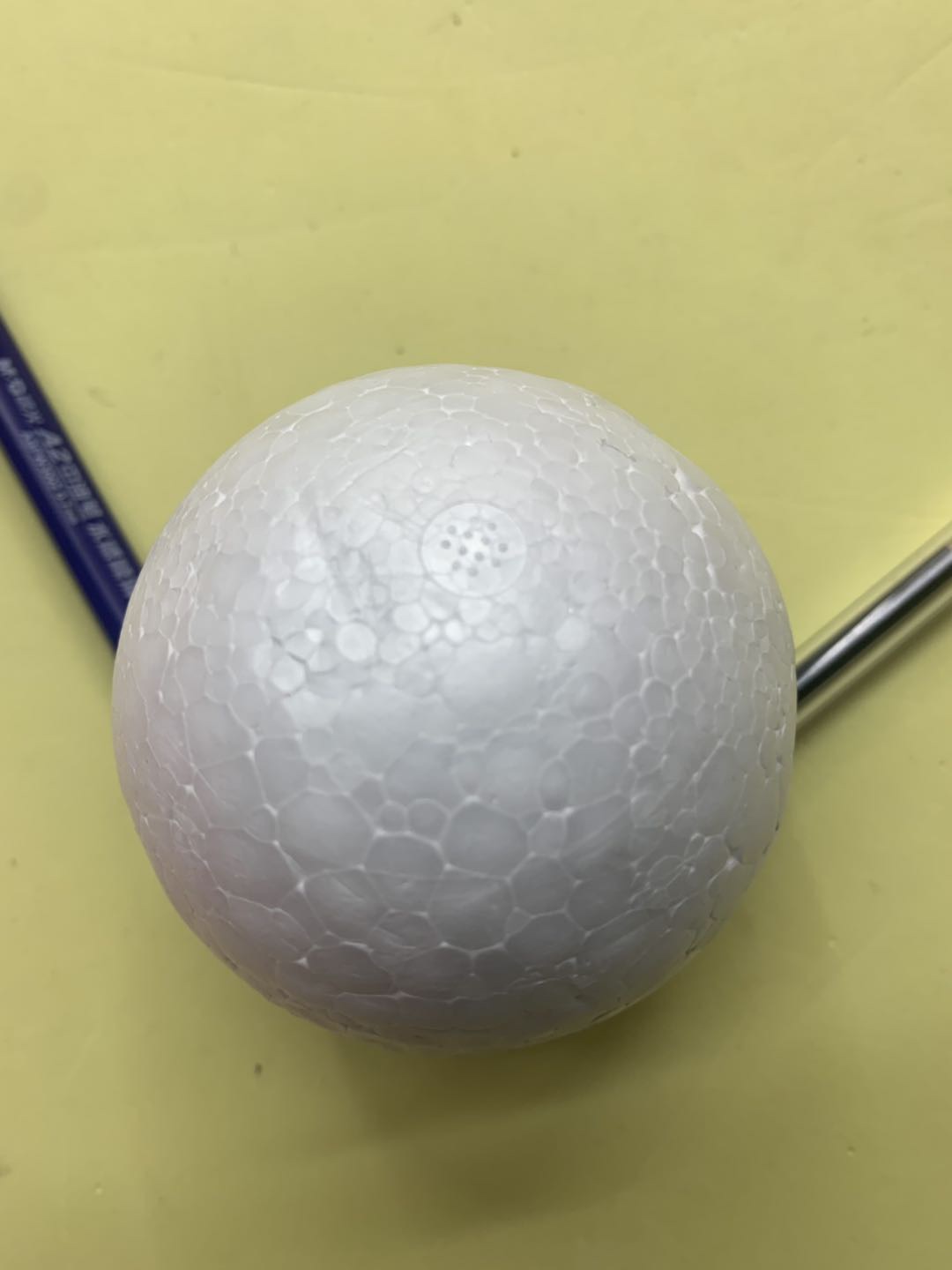 插花圆球手工实心插花球婚庆泡沫白色球产品图