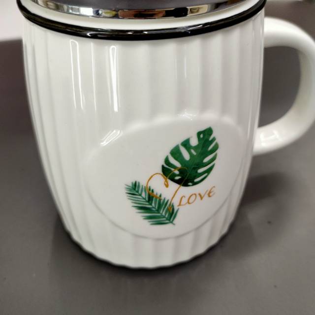 Nordic Mug With Cover Household Drinking Milk Cup details Picture