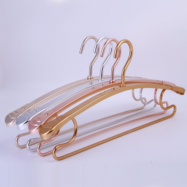 厂家直销鸣美太空铝合金衣架多功能防风晾衣架衣撑衣架子衣柜挂架