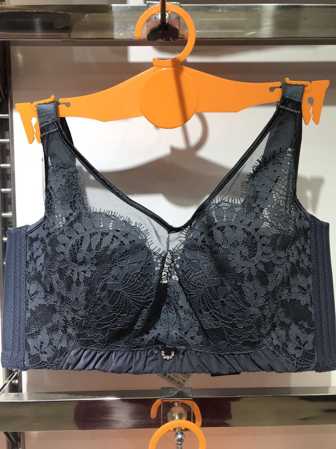 2020新款夏季超薄文胸内衣蕾丝网纱拼接收副乳聚拢大胸显小无钢圈胸罩