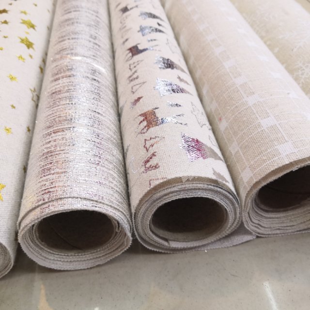 桌旗布卷棉布印亮片星星图案厂家直销，48cm×5码，60个一件产品图