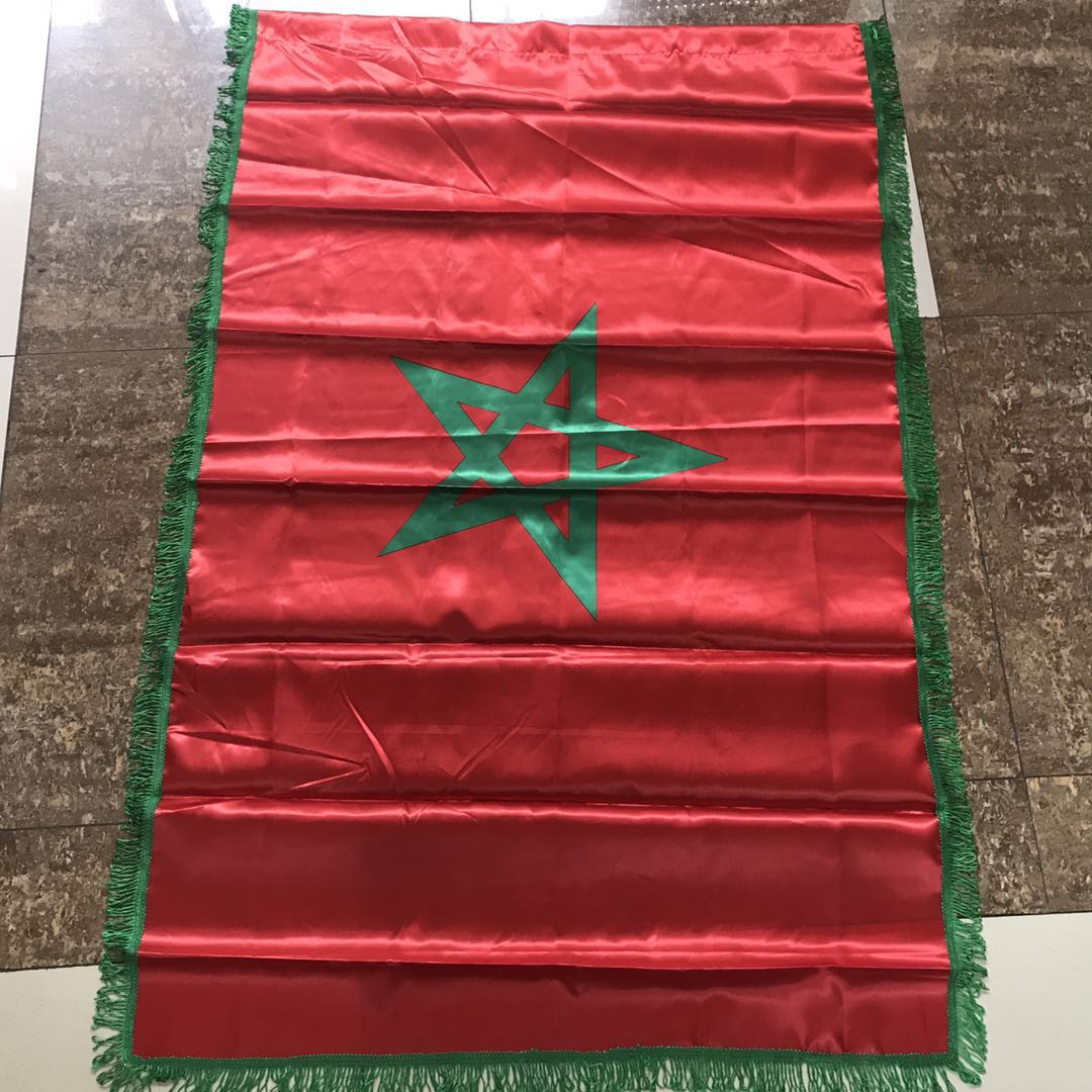 4号90*150cm摩洛哥国旗 Morocco FLAG 摩洛哥串旗桌旗挂旗帜旗子详情图1