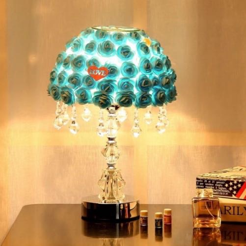 The manufacturer's new rose scented wedding fashion table lamp, a calming scented sleep aid lamp details Picture