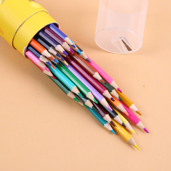 彩色铅笔 12色18色24色36色筒装绘画铅笔套装详情图2