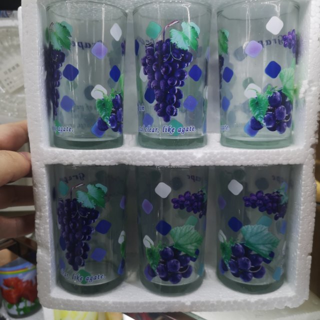 玻璃杯热转印工艺六个套装现货