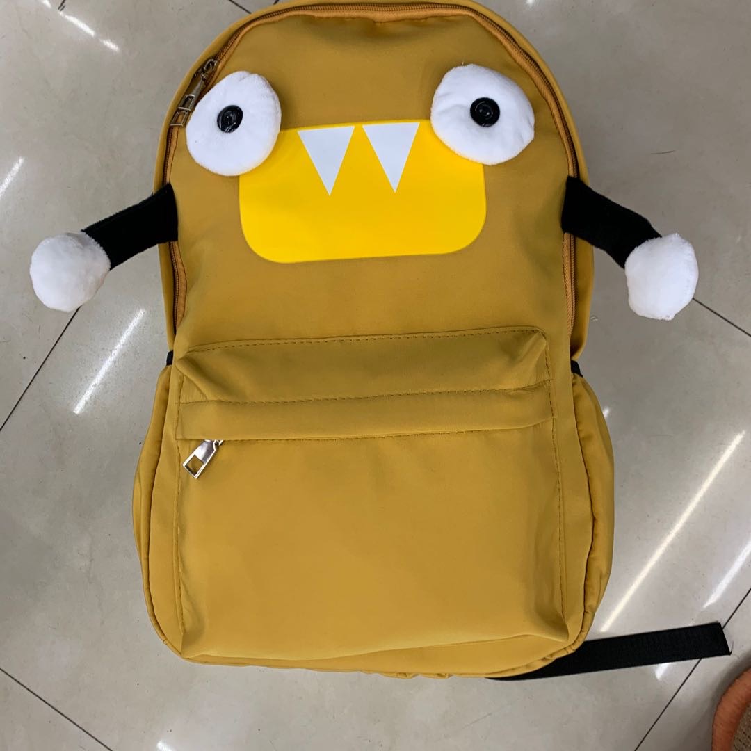 Korean Version Of Elementary And Middle School Students Schoolbag Small Monster Backpack Backpack Daily Collection Of College Wind Travel