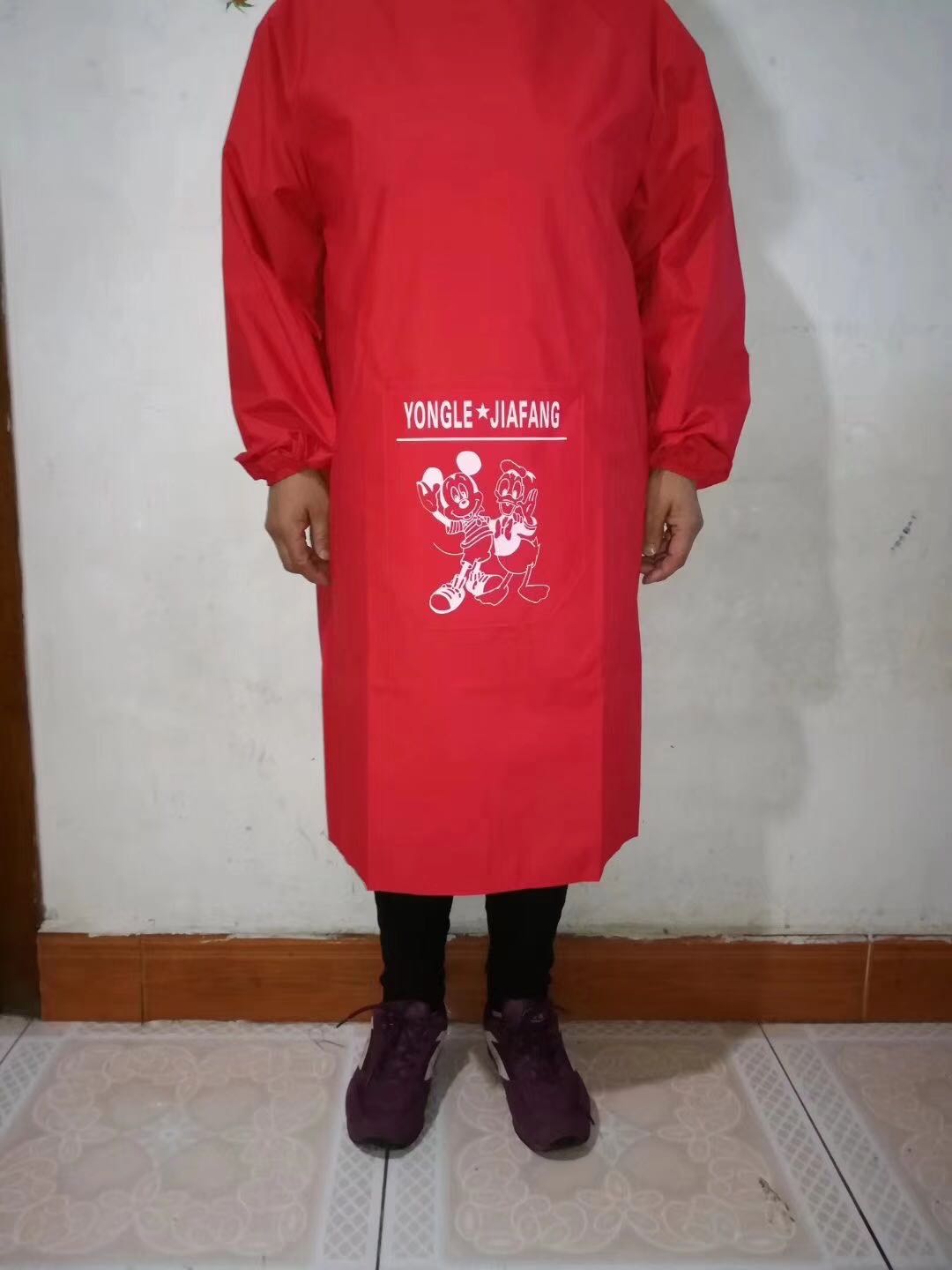 Waterproof Apron Female Long Work Kitchen Oil Proof Office Fashion Female Adult Short Autumn And Winter Overalls