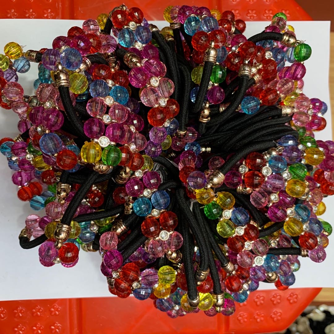 Daily life: Hair ties, work hair ties, hair bands, rubber bands, braided hair, high-elasticity women's headwear and accessories, fashionable