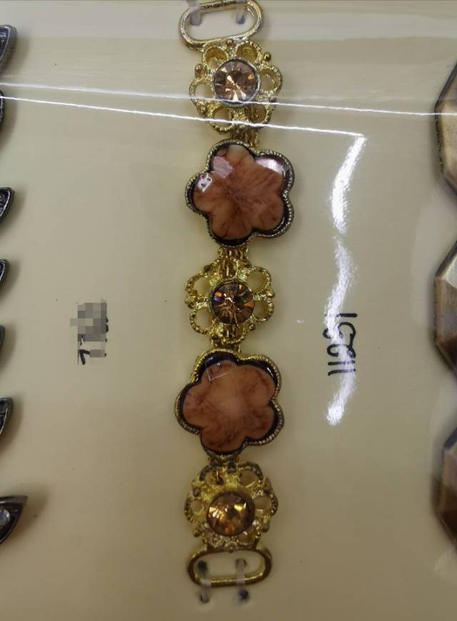 11231# Gold Alloy Small Flower Resin Flower Decoration Buckle Alloy Buckle Shoe Buckle Hat Buckle Clothing Accessories