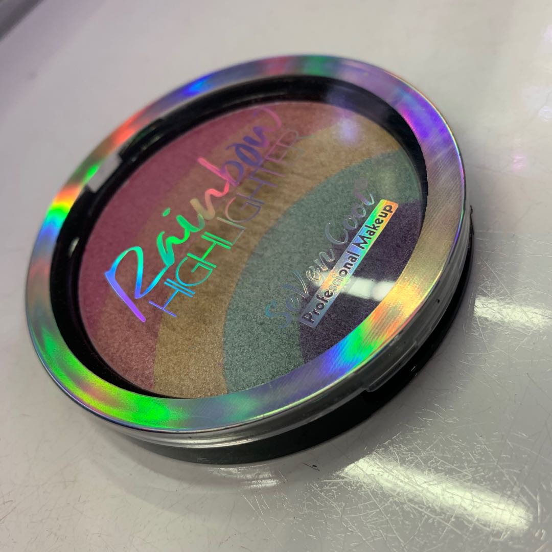 Round Rainbow Premium Eyeshadow Case Eyeshadow Tray Specification drawing