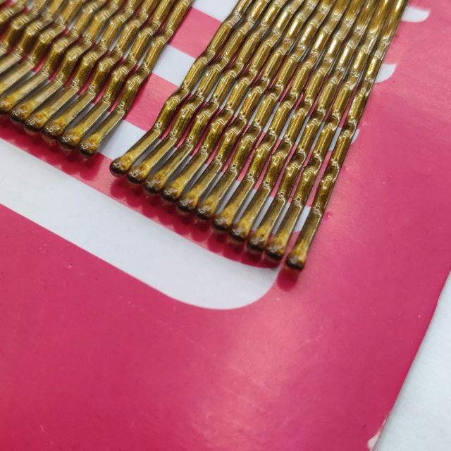 金色韩国刘海夹少女边钢夹波浪夹细节图