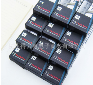 绘画铅笔品牌积米型号2H-8B黑色细节图
