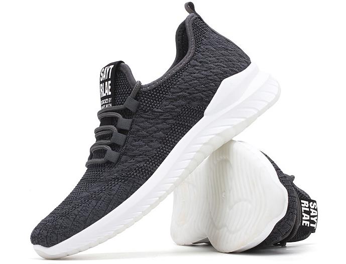 Spring New Leisure Low-Top Fashion Flying Woven Sneakers Men Wholesale Running Breathable Outdoor Travel Sneakers Men Specification drawing