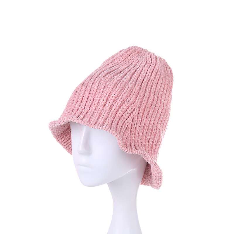 Candy-Colored Wool Hat Autumn/Winter Outdoor Wool Knit Hat Lady details Picture