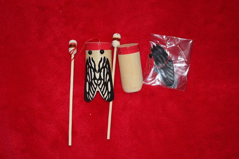 儿童木制玩具手工DIY创意竹制知了可爬行 木头 瑞义玩具 1