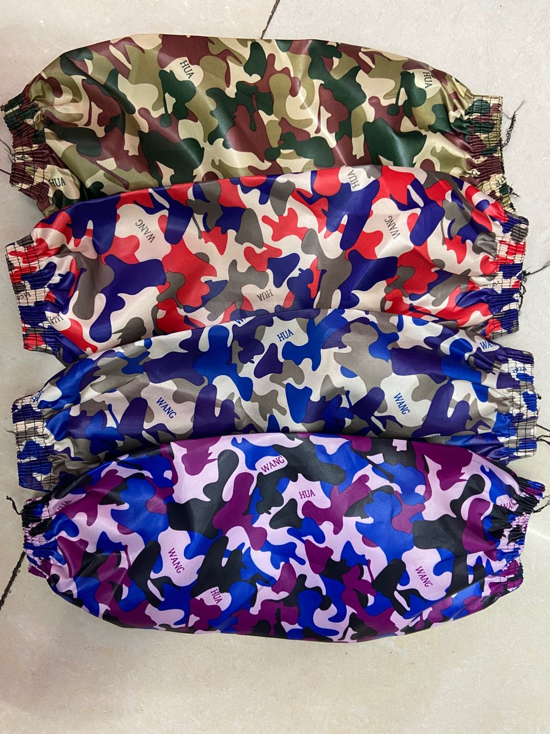 Men's Sleeves Camouflage Long Work Sleeves Wear-Resistant Anti-Dirty Hand Cuffs Female Trend Korean Version Autumn And Winter details Picture