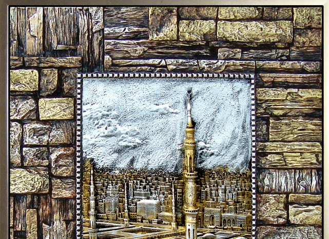 鹰皇工艺品厂85X65cm阿拉伯文装饰画产品图