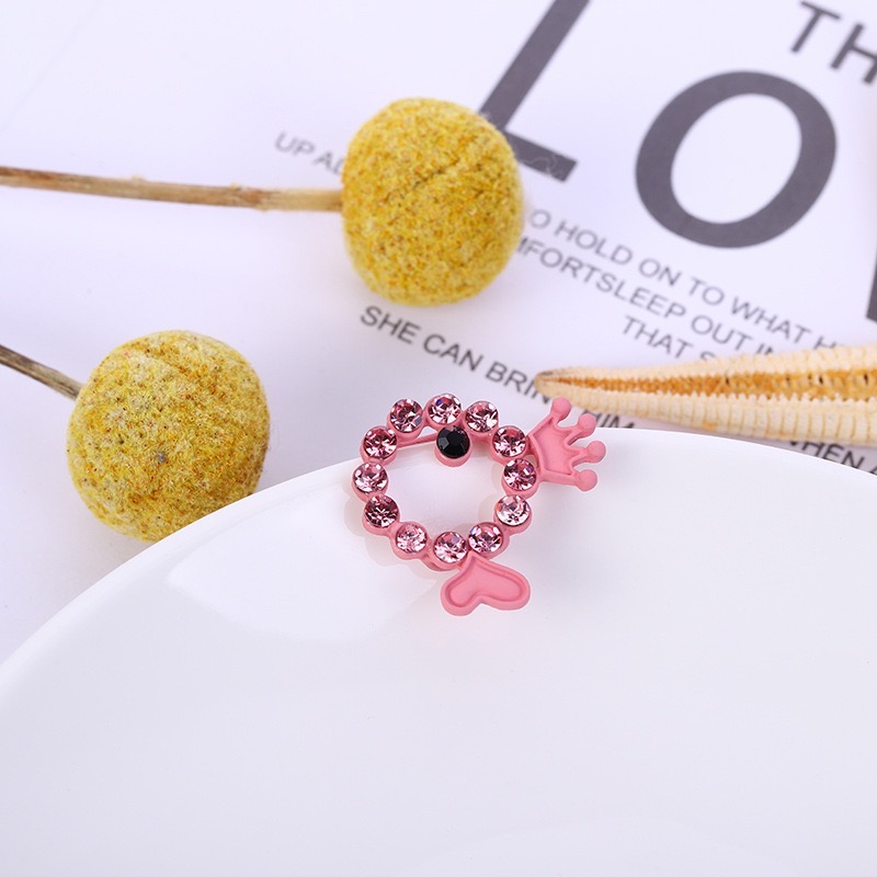 网红卡通小鱼镶钻皇冠树脂配件手工DIY儿童饰品配件