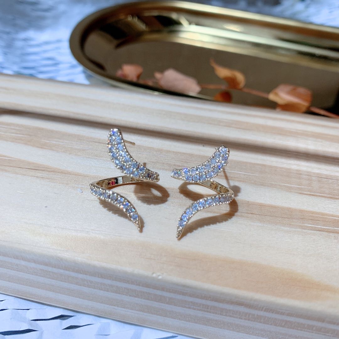 Elegant temperament and fashion tie-in earrings earrings jewelry thumbnail