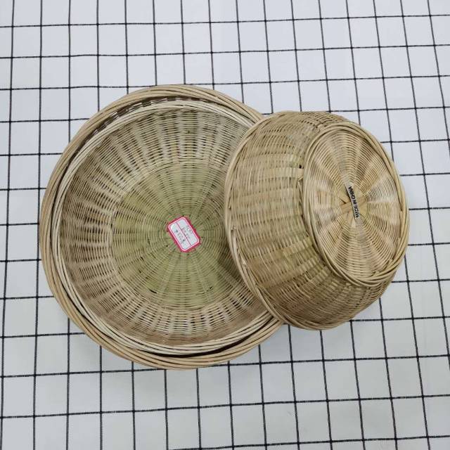 High-Grade Bamboo Log Wood Chip Storage Basket Garden Storage Basket Miscellaneous Basket