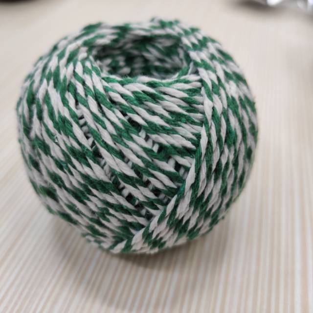 工厂直销绿白亮色拼接绳创意手工编织绳子装饰diy细毛线团图