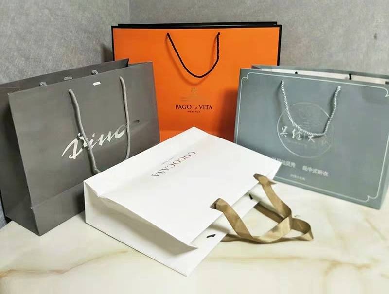 高级灰服装袋购物袋手拎袋手提纸袋订制包装袋礼品袋化妆品袋定做