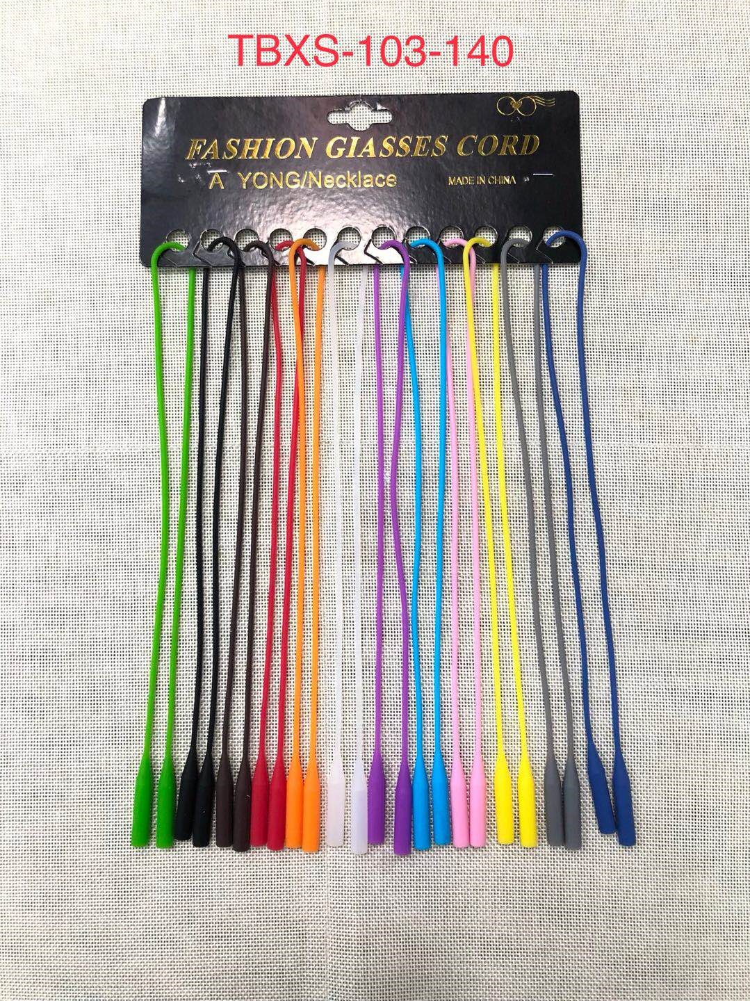 Nylon eyewear rope elastic silica gel eyewear chain for elderly and children anti-slip hanging anti-drop auxiliary eyewear ACCESSORIES TBXS-103-140