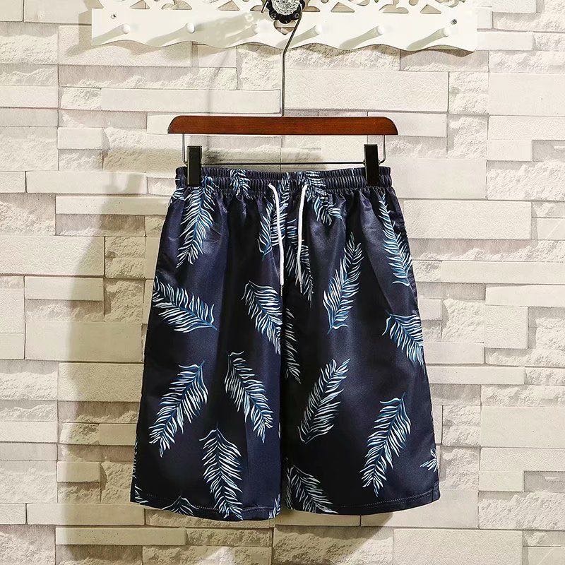 2020 Summer Beach Pants Trend Beach Casual Plus Size Shorts Swimming Speed Dry Rope Quarter Pants
