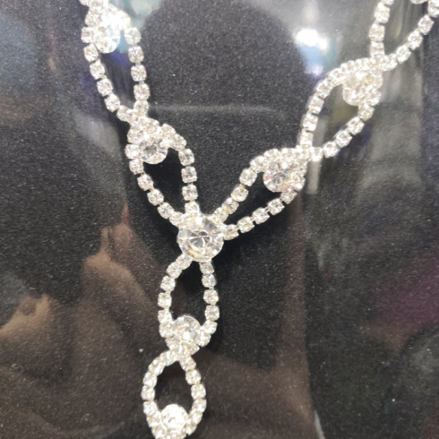 Jewelry set box, necklace earrings, diamond necklace set box manufacturer direct sales company annual meeting jewelry details Picture
