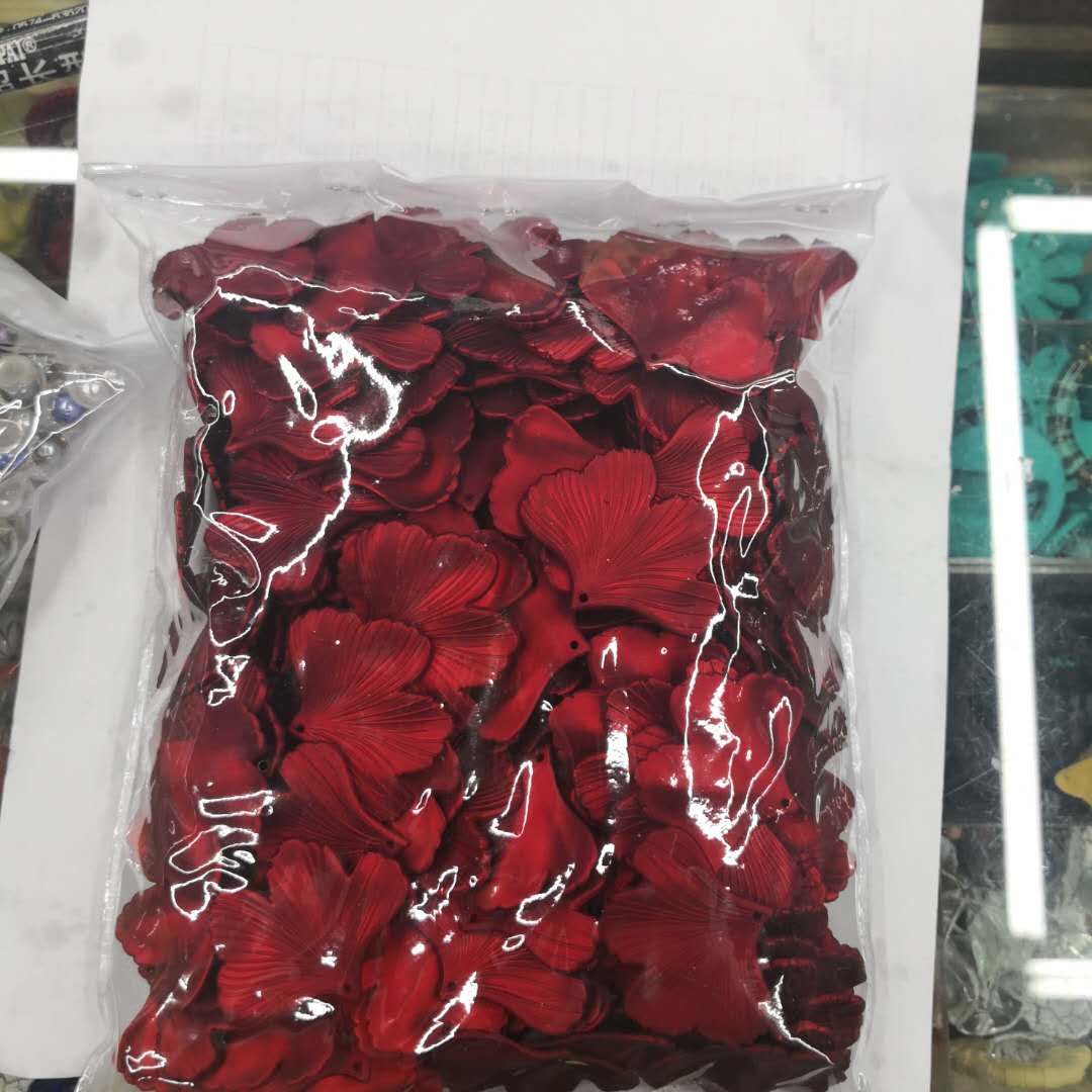 Acrylic Japan And South Korea Sexy Exaggerated Red Four Leaf Petal Earrings Accessories Network Red Fashion Retro New Year Bridal Stud Accessories, E2515433 Specification drawing