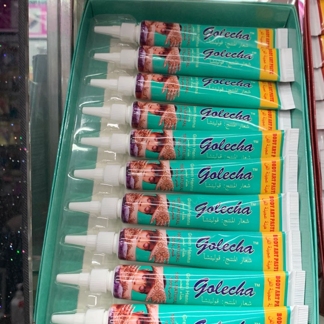 蓝绿款纹身膏仿真半不花臂防水