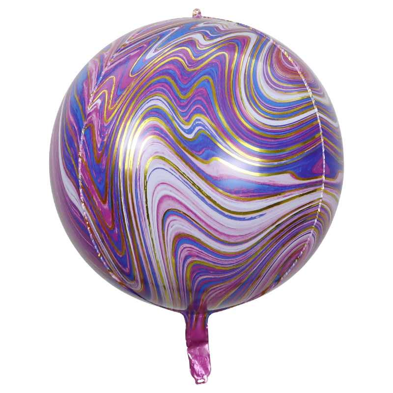 Wholesale of 4D round balls, rainbow balls, aluminum film balloons, inflatable toys, party supplies and festival supplies details Picture