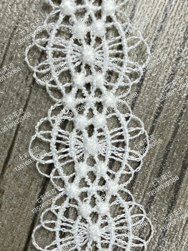 White Garment Fabric Embroidery Guangdong Colorful Lace New Spring Embroidery Water Soluble Collar Nylon details Picture