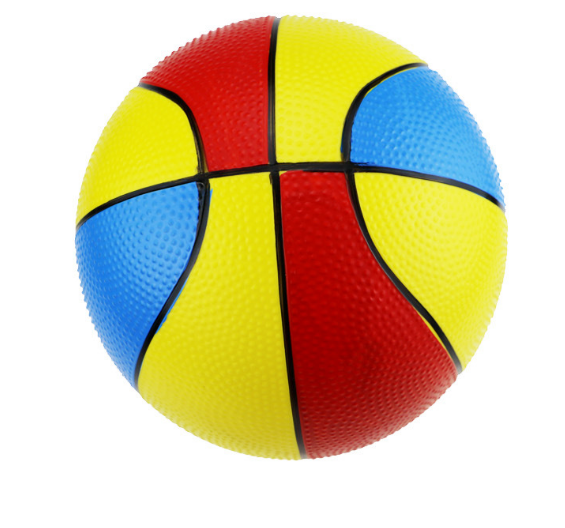 儿童充气玩具 8.5寸彩绘篮球儿童拍拍3色球地摊热卖