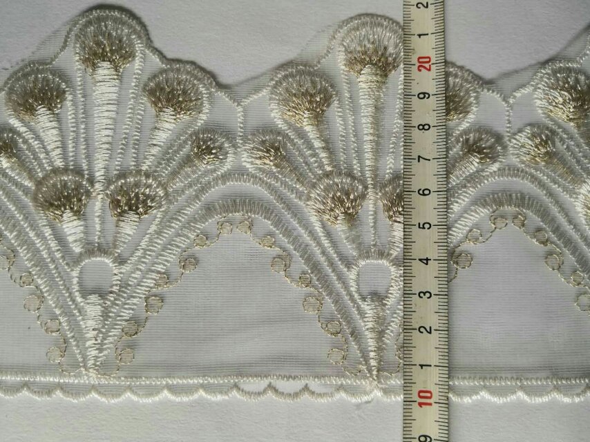 Embroidered lace clothing accessories, nylon lace home accessories, lace style