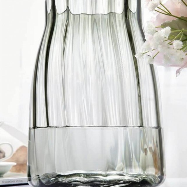 Nordic-style simple hand-painted gold-edged transparent glass vases, creative decorative items, vase factory direct sales and wholesale Specification image