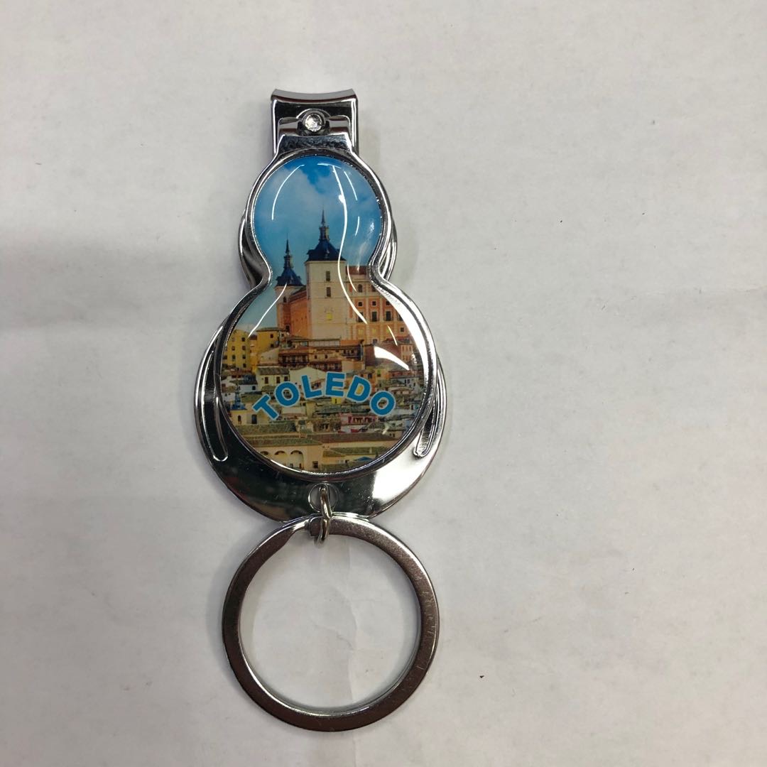 托雷多图案金属指甲剪定制纪念品挂件