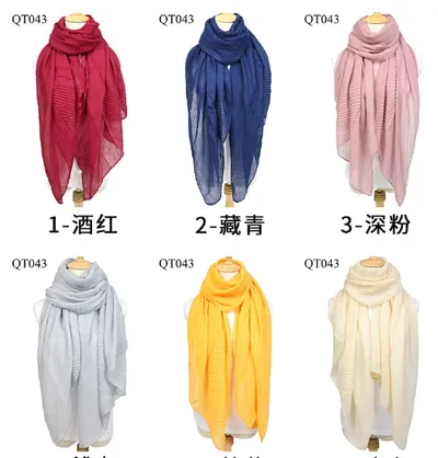 Spring And Autumn Ladies Casual All Fashion Crepe Polyester Scarf Headscarf