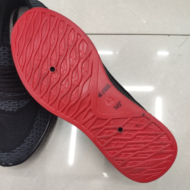 New Fashion Pure Black Men's Shoes Soft Sole Breathable Mesh Fabric Men's Non-Slip Sports Shoes Specification drawing