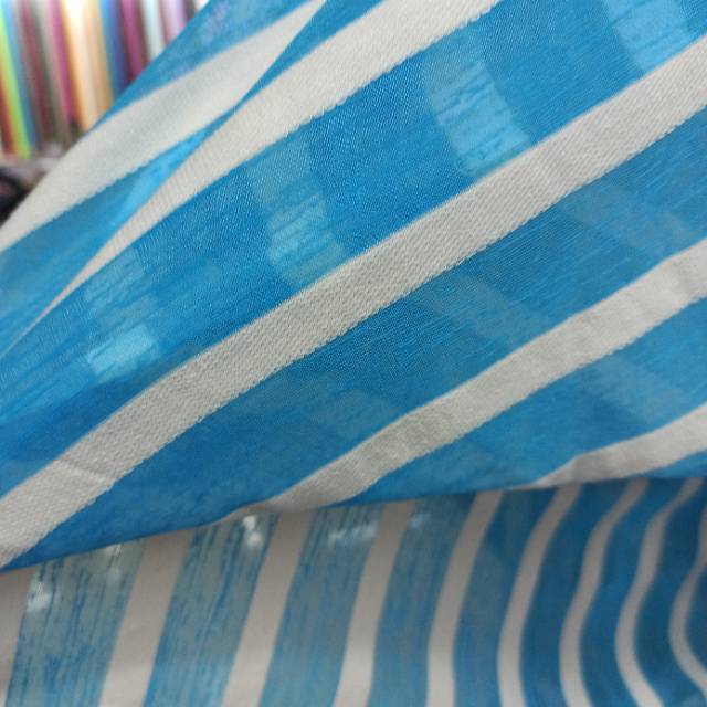 Hoodie Large Cloth 320G Cotton Polyester Striped Knitted Fabric details Picture