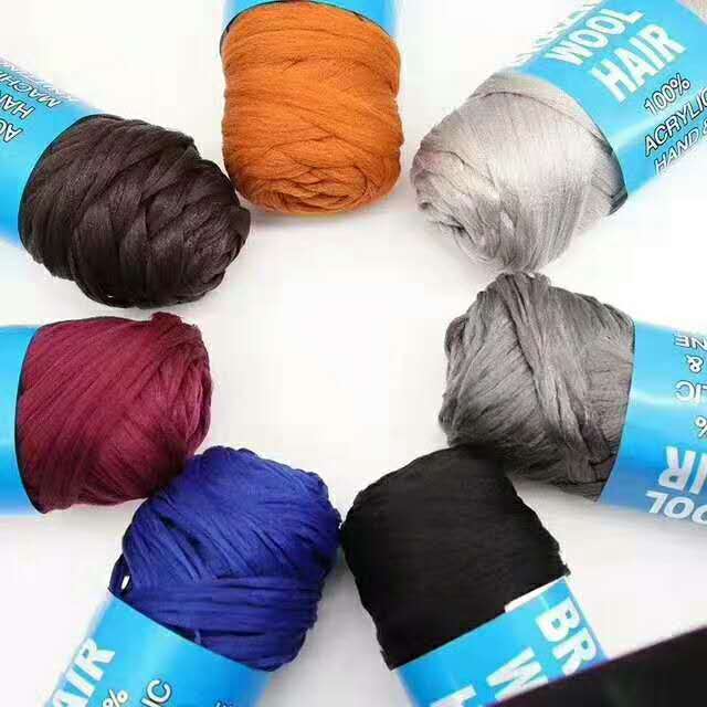 Factory direct sales of African wigs, black wool, wig thread, polypropylene filament, hair filament, brazilwool in stock, dgt pe Specification image