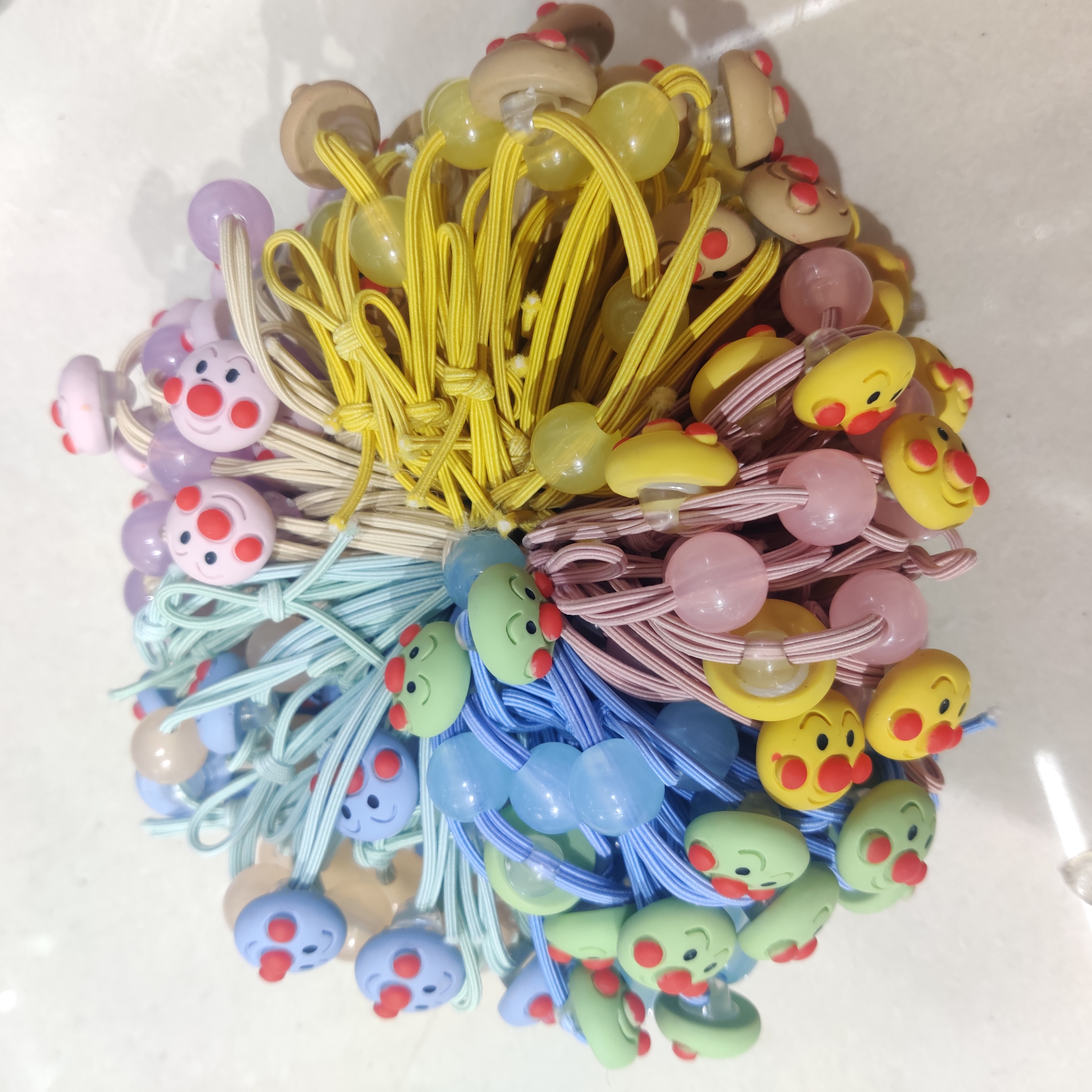 Scrunchie Head Rope Korean Ins Simple Rubber Band Bread Superman Hair Rope Female Hair Accessories High Elastic Hair Rope Specification drawing