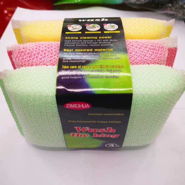 Household Dishwashing Cloth To Remove Oil Dishwashing Brush Fiber Does Not Hurt The Pot 3 Pieces full figure