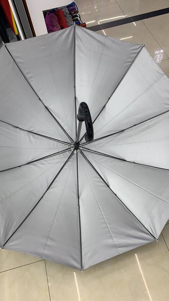 70CM10片银胶直杆长伞细节图