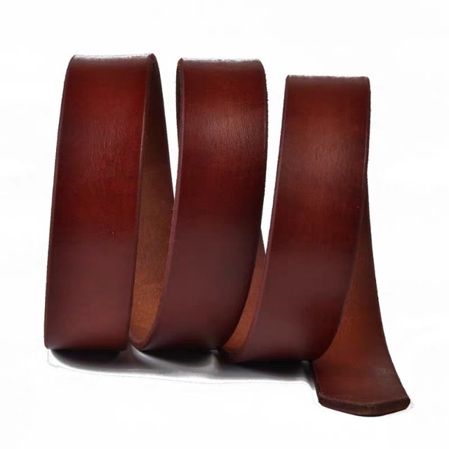 Top Layer Cowhide Headless And Holeless Belt Strip Plant Tanned Single Layer Cowhide Pure Cowhide Leather Belt Replacement With Defects Specification drawing